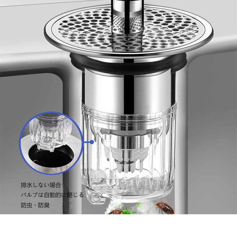 Washbasin, Hair Catcher, Garbage Receptor, Drainage, Pop-up, Garbage Receptor, Washbasin,