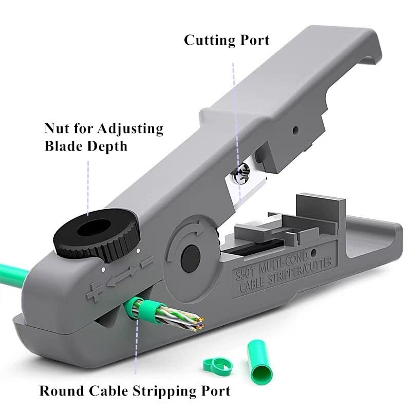Gaobige RJ45 Crimp Tool Kit Pass Through, Cat5 Cat5e Cat6