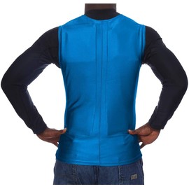 Glacier Tek Flex Cooling Vest, 12 Cool Packs, Recharge packs in 30 Minutes, Blue Medium (Chest Size 36-38)