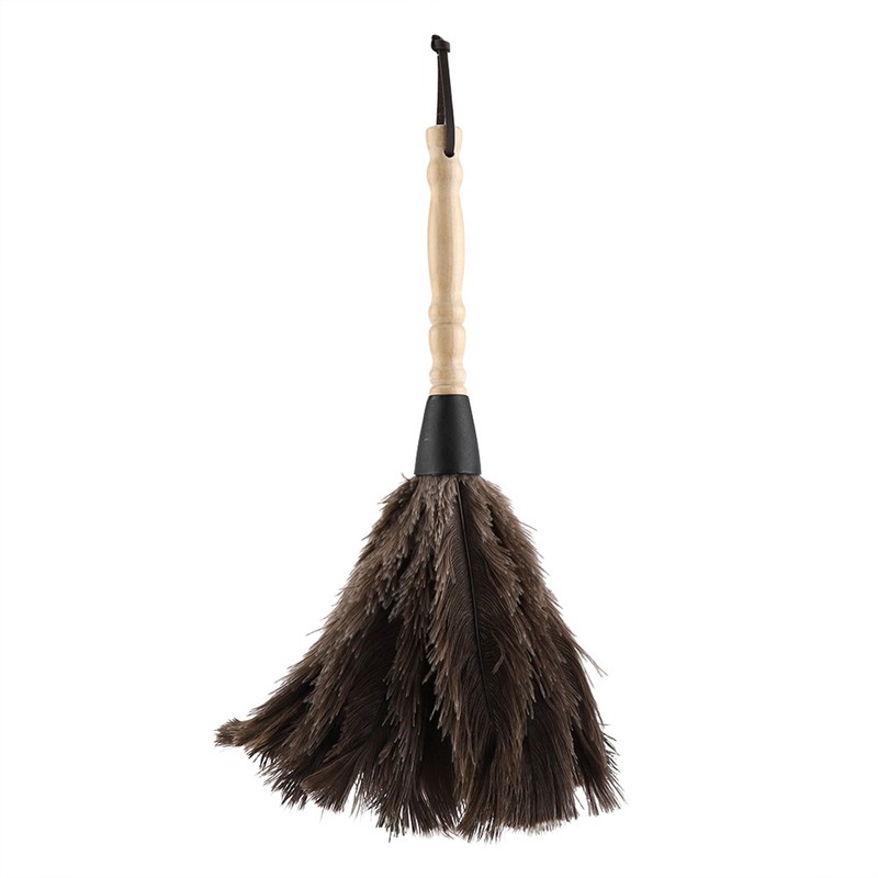 Mini Washable Reusable Ostrich Feather Duster for Books Keyboard Office