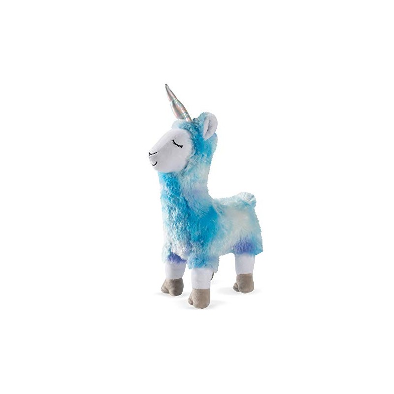 Fringe Studio Dog Toy, Cool Blues Llamacorn-Plush Pet Toy (289358)
