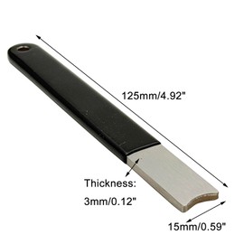 4PCS 4.92" Ferro Rod Striker Scraper Stainless Steel with Plastic-Edged Light Fire Striker for Ferro Rod Fire Starter Generating Sparks
