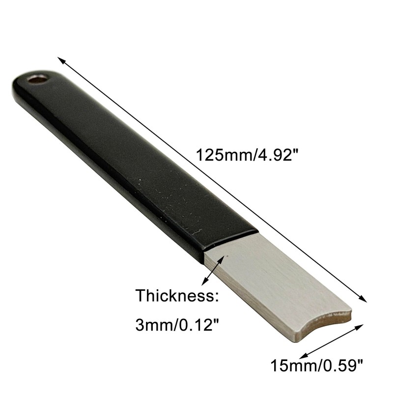 4PCS 4.92" Ferro Rod Striker Scraper Stainless Steel with Plastic-Edged