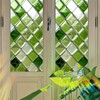 Starlit Patio Green Mosaic Window Film Glass Tile Style Static