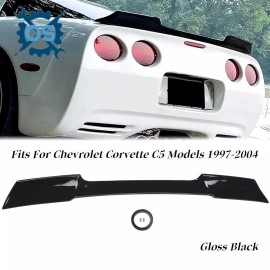 Unbranded For Corvette C5 1997-2004 ZR1 Extended Style Gloss Black Rear Trunk Spoiler Wing