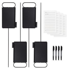 Niyanghome 4 Pcs Closest to The Pin Marker - Golf Metal Proximity Marker with 50 Sheets Cards and 4 Pens, Stainless Steel Golf Marker Golf Signs for Long Drive Putting Competition