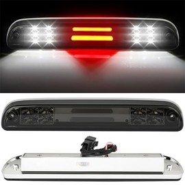 AQEEI High Mount Stop Light Led 3rd Brake Light Center Stop Cargo Tail Light Fit For Ford Explorer Sport Trac 2001-2005 Third Rear Cab Roof Center Tail Cargo Lamp Black Housing Clear Lens