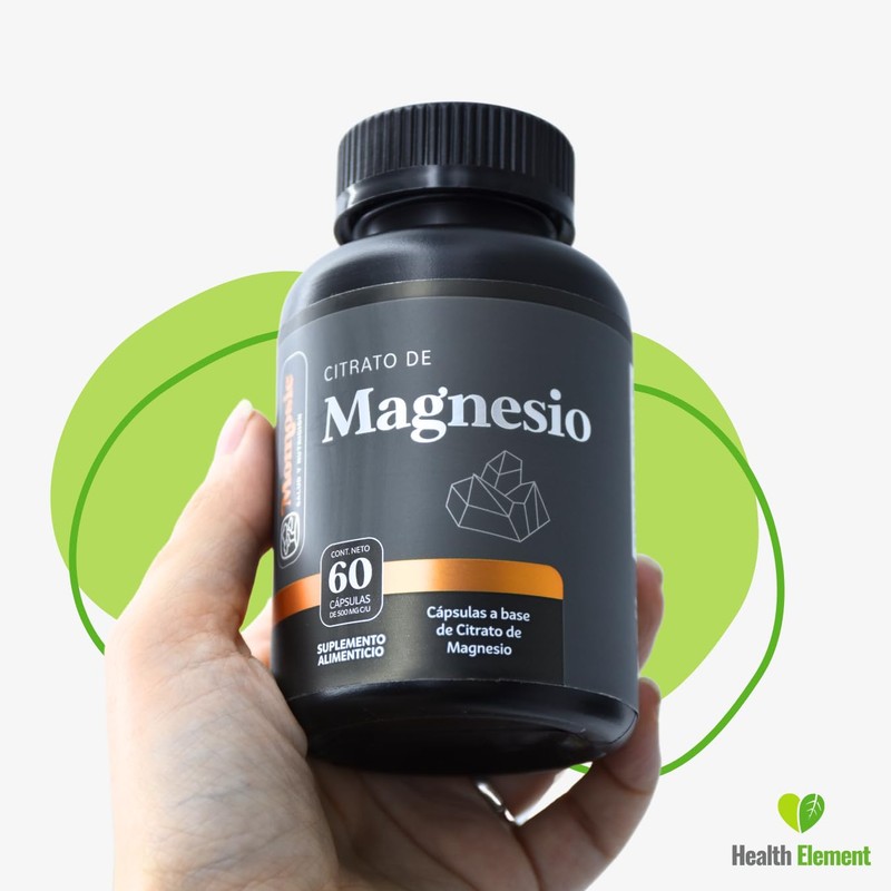 Citrato De Magnesio Puro | 60 Cápsulas | Ideal Para
