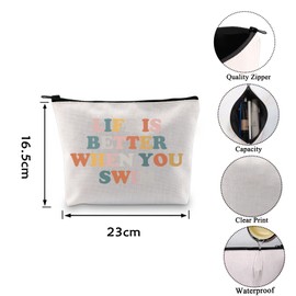 Swim Makeup Bag Swimming Lover Gift Swim Team Gift Swimming Teach Instructor Mom Gift (You Swim CA)