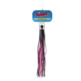 C&H Lures AlienXL Lure, Black Foil/Pink Skirt, Concave Head, Hologram Eye, 10.5 inches