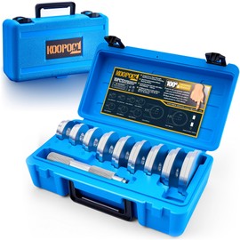 KOOPOOL 10-Pieces Wheel Bearing Press Kit: Includes Seal Driver, 9 Bearing Adapters, and Seal Installer for Efficient Bearing Installation, Universal Bearing Race and Seal Bushing Driver Install Set