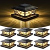 NIORSUN Solar Post Lights Outdoor 6 Pack, 2 Modes LED,