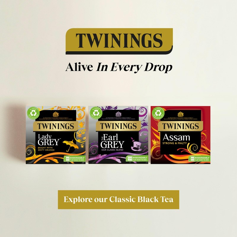 Twinings Earl Grey Tea Bergamot & Lemon Flavoured Black Tea