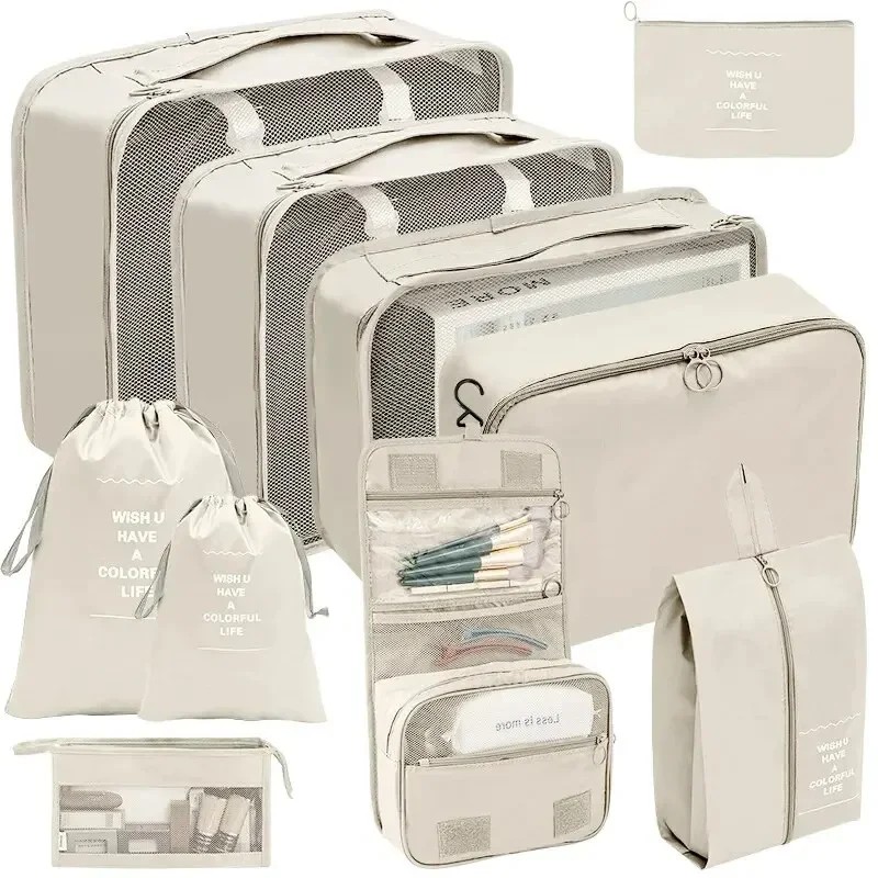 Travel Packing Cubes for Suitcase Organization – 7/10 Piece Storage