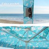 AMMSUN Beach Cabana, 6.2'×6.2' Beach Canopy, Easy Set up and