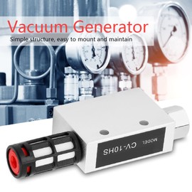 CV 10HS Vacuum Ejector, CV 10HS Vacuum Generator Ejector, Compressed Air Exhaust Vacuum Generator Valve with Silencer, Regulator