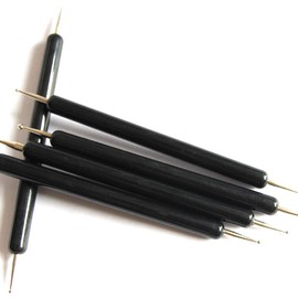 5 Pcs Embossing Tool,Embossing Stylus Set with Different Size Double,Mandala Dotting Tools,Dotting Tool,Embossing Pen,Drypoint Etching Tools,Craft Tools,Foil Embossing(Color:Black)