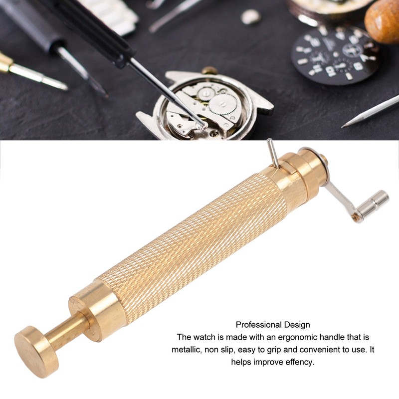 Watch Mainspring Winder Set DIY Watchmaker Tools Brass Watch Winding
