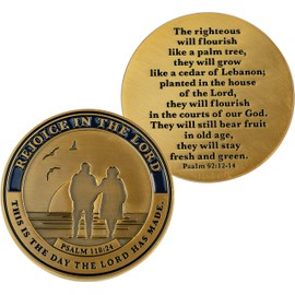 Retirement Commemoration Coin, Bulk Pack of 3 Retirement Gifts for Women & Men, Celebratory Commemorative Rejoicing Gift for Seniors, Christian Religious Prayer Token with Bible Verse Scripture
