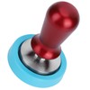 57.5mm Stainless Steel Coffee Tamper Flat Base Elastic Coffee Bean