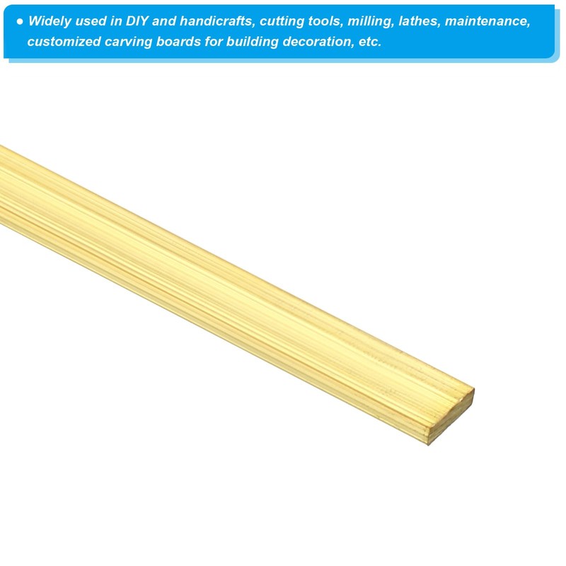 PATIKIL 1/12 x 1/4 x 12" H59 Brass Flat Bar,