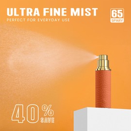 FENHON Travel Perfume Bottle Refillable, 5ml Perfume Atomizer, Portable Size Cologne Sprayer, Mini Empty Fragrance Spray Bottle (Orange)
