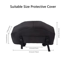 Winch Cover,Heavy Duty UV-resistant Waterproof Winch Protective Cover with Drawstring,Indoor/Outdoor Winch Accessories,Weather Resistant Dust Cover for Electric Winches up to 12000Lbs (Black)