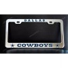 none Dallas Cowboys License Plate Frame - Chrome Plated Metal