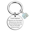 Travel Turtle Keychain Wherever You May Wander Good Luck Charm