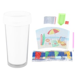 DIY Rhinestone Water Cup Handcraft Clear Symbols Exquisite Cartoon Water Cup for Craft Lovers