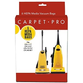 SIMPLICITY III CARPET PRO HEPA BAG OEM 6 PACK UPRIGHT CPU1 CPU1T CPU2 CPU2T CPU75 CPU75T CPU85 CPU85T 5000T FULLER FB90 FBHD FBP95 FBPHD FBTM CLEAN MAX CMPS-IT