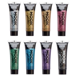 Moon Glitter - Holographic Glitter Hair Gel - 20ml - Set of 8 Colours