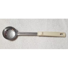 Vollrath 62165 3 oz. Ivory Perforated Stainless Steel Spoodle®