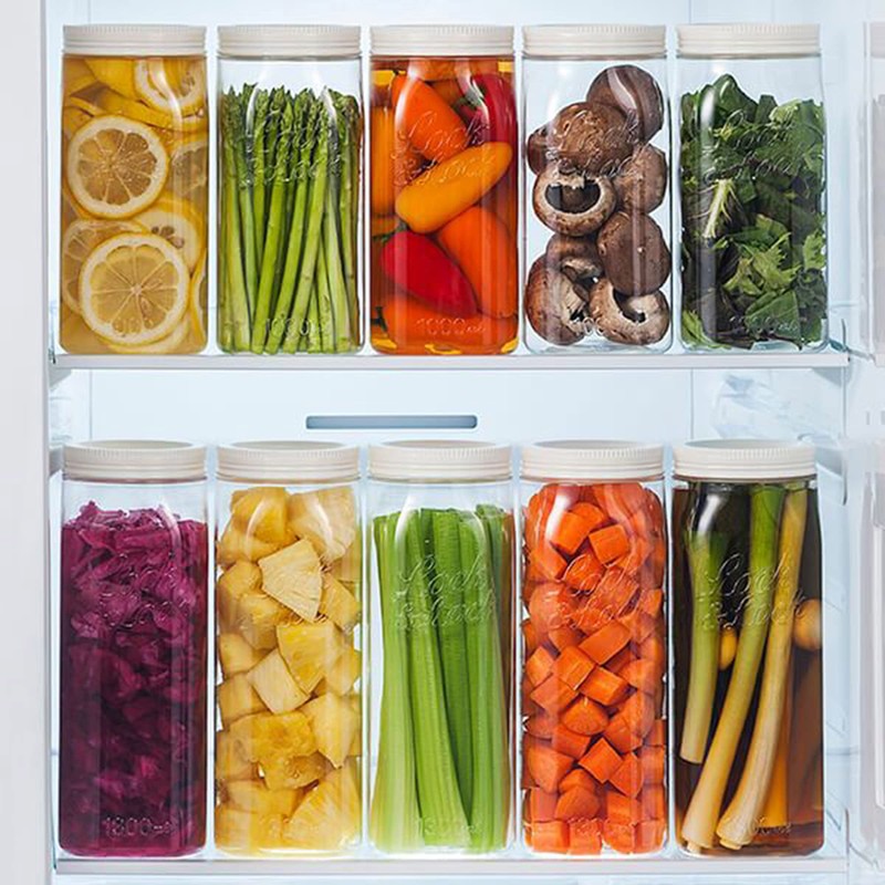 Lock & Lock 1 Litre Door Pocket Canister, 8.5 x