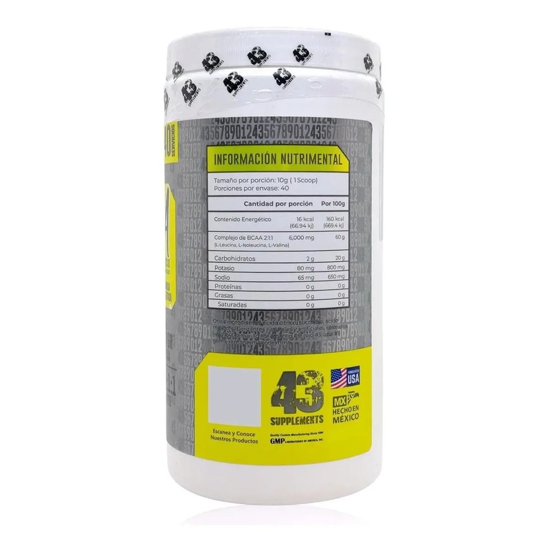Bcaas 211 Piña Mango 400 Grs 43 Supplements