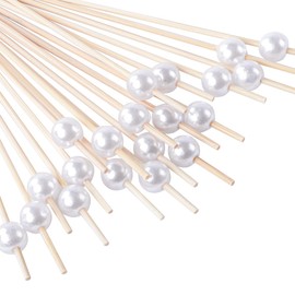 Cocktail Picks for Appetizers, Toothpicks for Appetizers, 100PCS White Cocktail Toothpicks for Drinks, Appetizer Skewers for Charcuterie Cups Board