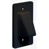 Arlington CE1BL-1 Recessed Cable Wall Plate, Reversible, Paintable, 1-Gang, Black