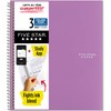 Five Star Spiral Notebook + Study App, 3 Subject, College