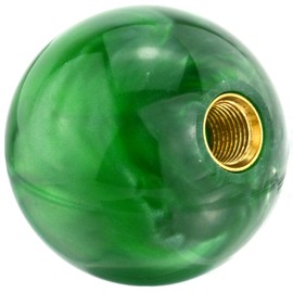 Lunsom Round Shifting Knob Resin Spherical Shift Knob Stylish for Automatic and Manual Car (Green)