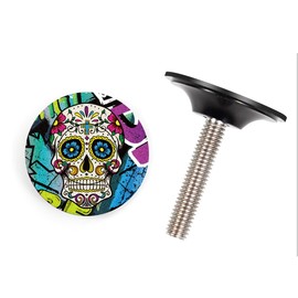 Chooee Bike Headset Top Cap MTB Jigsaw Headset Cap cover with Bolts for Road Bikes MTB 1 1/8 Stems CKL