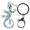 WEVENI - Llavero de aleación de esmalte Gecko Lizard, diseño