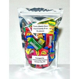 Toxic Waste Sour Bulk Candy 3oz 6oz 9oz 12oz 18oz Extreme Fresh Sour Flavor - 9oz (75 piece)
