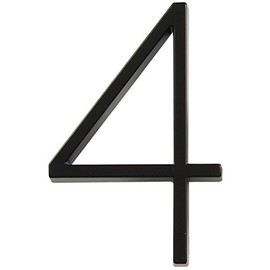 Distinctions 843194 Black Floating Mount 5-Inch House Number 4