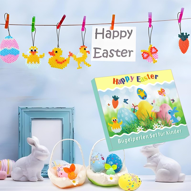 3057 Pieces Ironing Beads Easter, Ironing Beads Plates Set with
