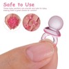 SHOWERORO 100 Pcs Acrylic Pacifier Beads Pacifier Shower Party Mini