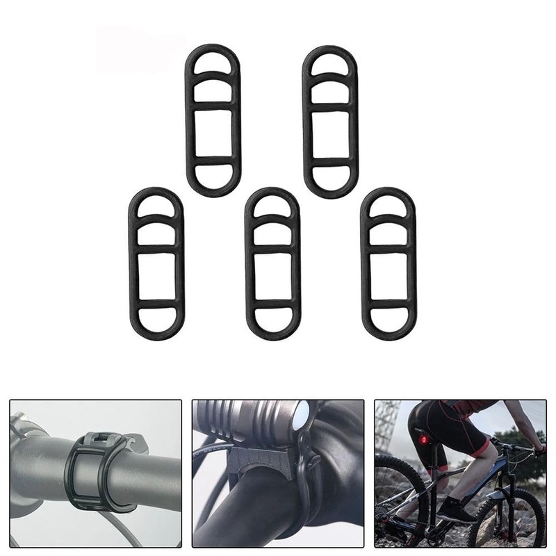 Set of 5 Bicycle Light Mount Belt Holder for Cycling