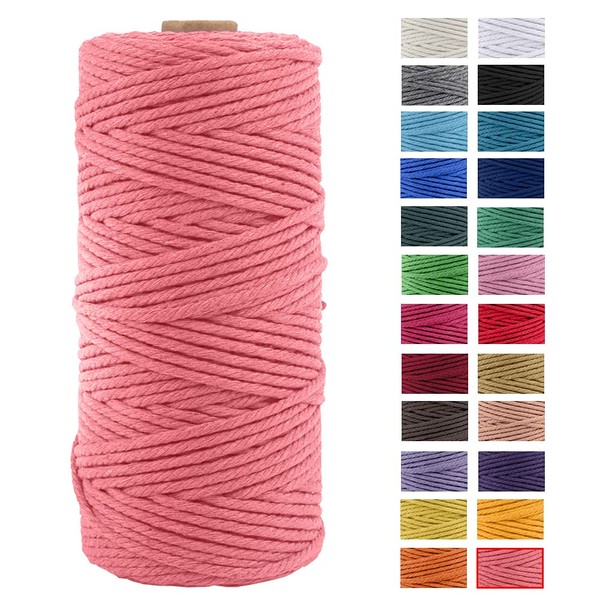 JeogYong Natural Cotton Yarn, Cotton Yarn Macrame Rope Soft Cotton