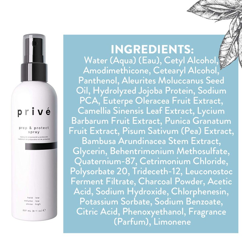 Privé Prep & Protect Spray – Blow Dry Spray, Heat
