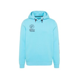 Camp David Men's Hoodie with Rubber Artwork, Summer Aqua, 4XL
