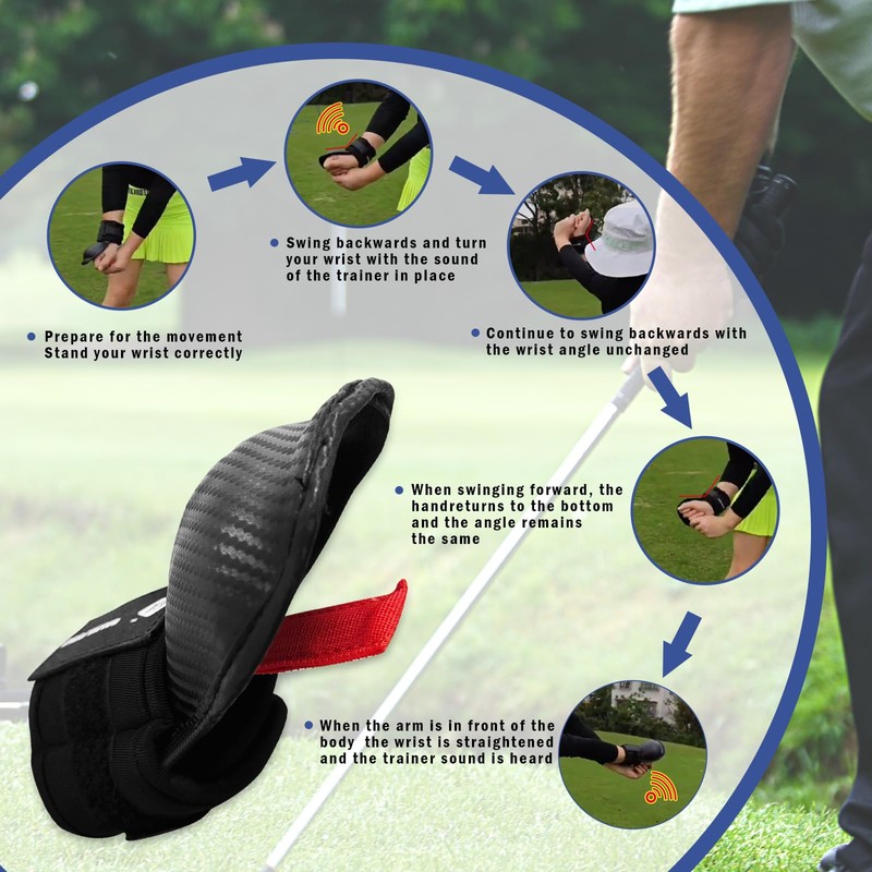 Wshxjzyay Golf Wrist Training Aid, Golf Wrist Trainer, Swing Training